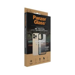 PanzerGlass ClearCase antibakterinis karinio lygio sertifikuotas dėklas iPhone 13 Pro Max - skaidrus ir juodas