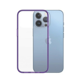 PanzerGlass ClearCase antibakterinis karinio lygio sertifikuotas dėklas skirtas iPhone 13 Pro - skaidrus violetinis