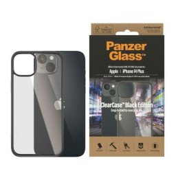 PanzerGlass ClearCase antibakterinis dėklas iPhone 14 Plus / 15 Plus - skaidrus ir juodas