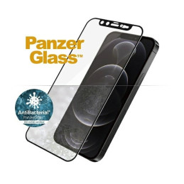 PanzerGlass E2E mikrolūžių antibakterinis stiklas su Swarovsky Crystal kameros dangteliu, skirtas iPhone 12/ 12 Pro – su...