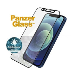 PanzerGlass E2E mikrolūžių antibakterinis stiklas su fotoaparato dangteliu su Swarovski kristalu, skirtas iPhone 12 Mini...