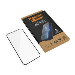 PanzerGlass E2E Microfracture antibakterinis stiklas skirtas iPhone 13 Pro Max - su juodu rėmeliu