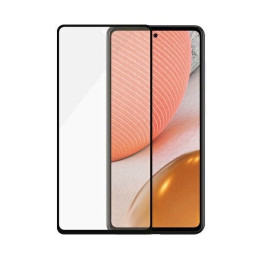 PanzerGlass E2E Microfracture antibakterinis stiklas Samsung Galaxy A72 - su juodu rėmeliu
