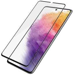 PanzerGlass E2E Įprastas grūdintas stiklas, skirtas Samsung Galaxy A73 - su juodu rėmeliu