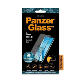 PanzerGlass E2E Įprastas grūdintas stiklas skirtas Xiaomi Mi 11 Lite 5G antibakterinis - su juodu rėmeliu