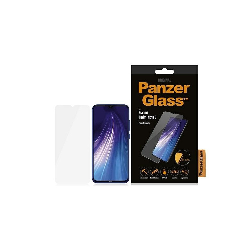 PanzerGlass E2E Įprastas grūdintas stiklas, skirtas Xiaomi Redmi Note 8