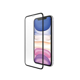 PanzerGlass E2E Super+ grūdintas stiklas, skirtas iPhone XR / 11 - su juodu rėmeliu