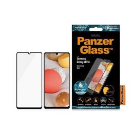 PanzerGlass E2E Super+ antibakterinis grūdintas stiklas, skirtas Samsung Galaxy A42 5G - su juodu rėmeliu