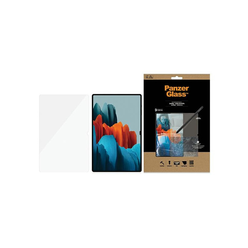 PanzerGlass E2E Super+ grūdintas stiklas, skirtas Samsung Galaxy Tab S8 Ultra