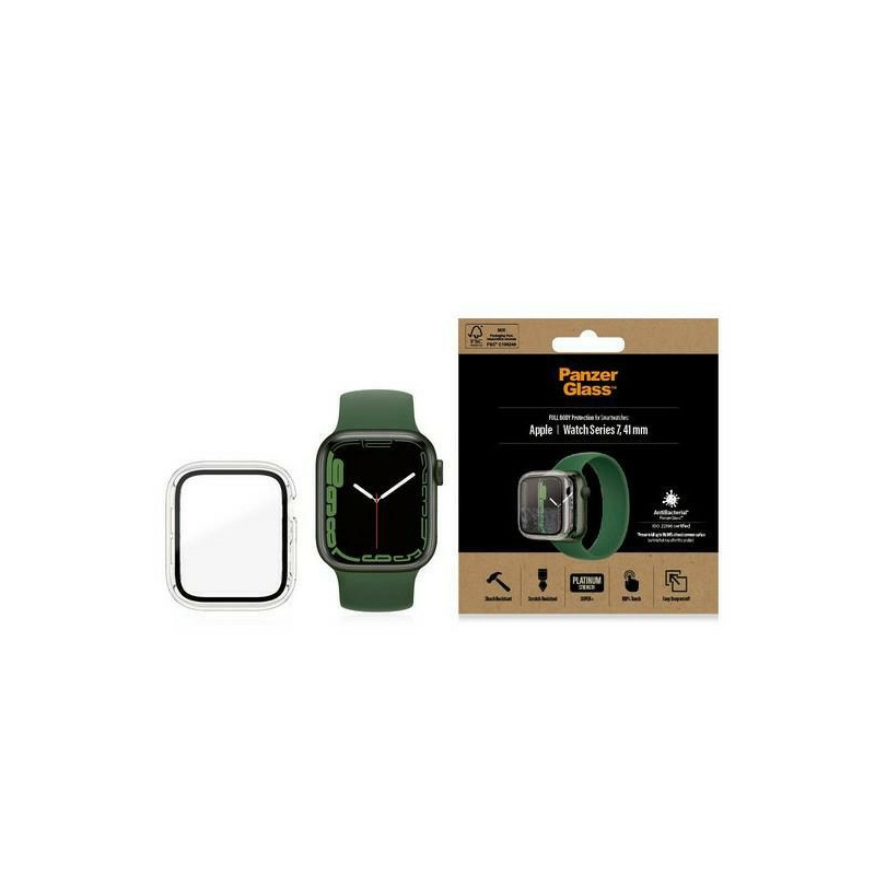 PanzerGlass Full Body dėklas Apple Watch 7 / 8 41 mm - skaidrus