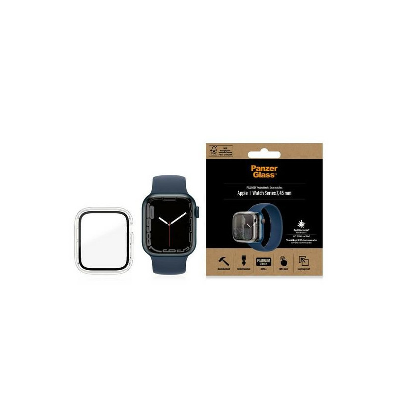 PanzerGlass Full Body dėklas Apple Watch 7 / 8 45 mm - skaidrus