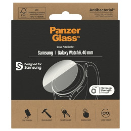 Antibakterinė PanzerGlass ekrano apsauga, skirta Samsung Galaxy Watch 6 40 mm