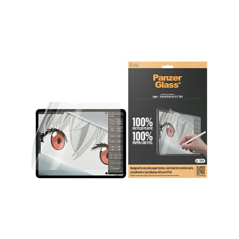 Antibakterinė PanzerGlass GraphicPaper folija su akinimo filtru, skirta iPad Air 12,9" 2024 / iPad Pro 12,9" 2024