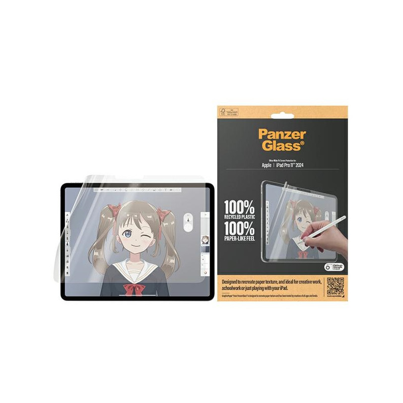 PanzerGlass GraphicPaper antibakterinė folija su akinimo filtru, skirta iPad Pro 11" 2024