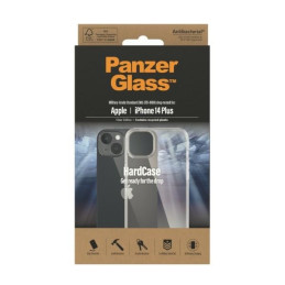 „PanzerGlass HardCase“ antibakterinis karinio lygio sertifikuotas dėklas, skirtas „iPhone 14 Plus“ / „15 Plus“ – skaidru...