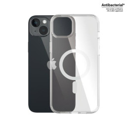 PanzerGlass kietas dėklas su MagSafe antibakteriniu karinio lygio sertifikuotu dėklu, skirtas iPhone 14 Plus / 15 Plus –...