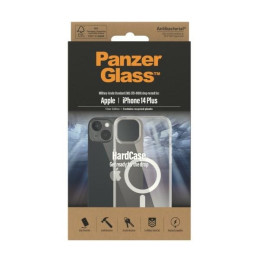 PanzerGlass kietas dėklas su MagSafe antibakteriniu karinio lygio sertifikuotu dėklu, skirtas iPhone 14 Plus / 15 Plus –...