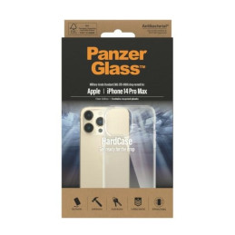 PanzerGlass HardCase antibakterinis karinio lygio sertifikuotas dėklas iPhone 14 Pro Max - skaidrus