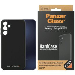 PanzerGlass kietas dėklas su D3O® Bio ir karinio lygio sertifikatu, skirtas Samsung Galaxy A15 / A15 5G – skaidrus ir ju...