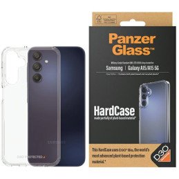 PanzerGlass HardCase dėklas su D3O® Bio ir karinio lygio sertifikatu, skirtas Samsung Galaxy A15 / A15 5G – skaidrus