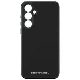 PanzerGlass kietas dėklas su D3O® Bio ir karinio lygio sertifikatu, skirtas Samsung Galaxy A35 5G – skaidrus ir juodas