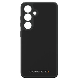 PanzerGlass kietas dėklas su D3O® Bio ir karinio lygio sertifikatu, skirtas Samsung Galaxy S24 – skaidrus ir juodas
