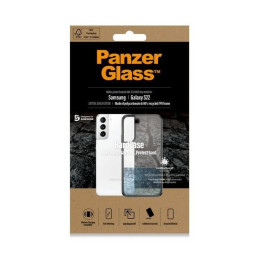PanzerGlass HardCase antibakterinis karinio lygio sertifikuotas dėklas, skirtas Samsung Galaxy S22 - skaidrus