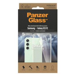 PanzerGlass HardCase antibakterinis karinio lygio sertifikuotas dėklas, skirtas Samsung Galaxy S23 FE - skaidrus