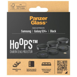 PanzerGlass Hoops Kameros apsauga Samsung Galaxy S24+ - su juodu rėmeliu