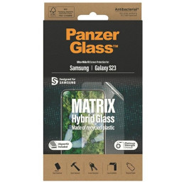 PanzerGlass Matrix hibridinis stiklas su padėties reguliatoriumi, skirtas Samsung Galaxy S23