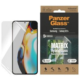 PanzerGlass Matrix hibridinis stiklas su padėties reguliatoriumi, skirtas Samsung Galaxy S23+