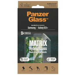 PanzerGlass Matrix hibridinis stiklas su padėties reguliatoriumi, skirtas Samsung Galaxy S23+