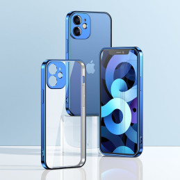 Joyroom New Beauty Series itin plonas skaidrus dėklas su metaliniu rėmeliu, skirtas iPhone 12 Pro Max Black (JR-BP744)