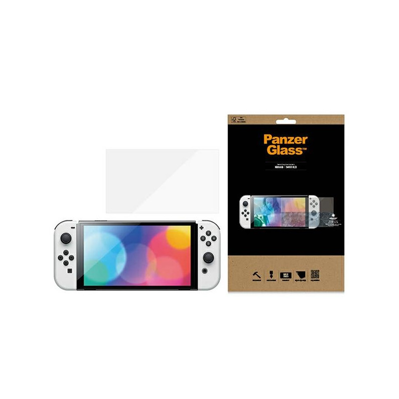 PanzerGlass Standartinis antibakterinis stiklas, skirtas Nintendo Switch OLED