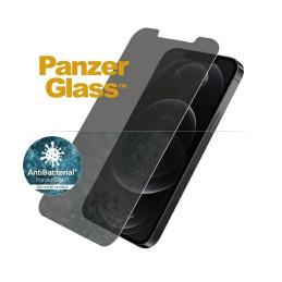 PanzerGlass Standard Super+ antibakterinis privatumas grūdintas stiklas, skirtas iPhone 12 / 12 Pro