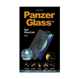 PanzerGlass Standard Super+ antibakterinis privatizuojantis grūdintas stiklas, skirtas iPhone 12 mini