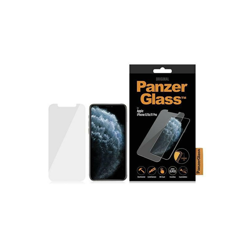 PanzerGlass Standard Super+ grūdintas stiklas, skirtas iPhone X / XS / 11 Pro