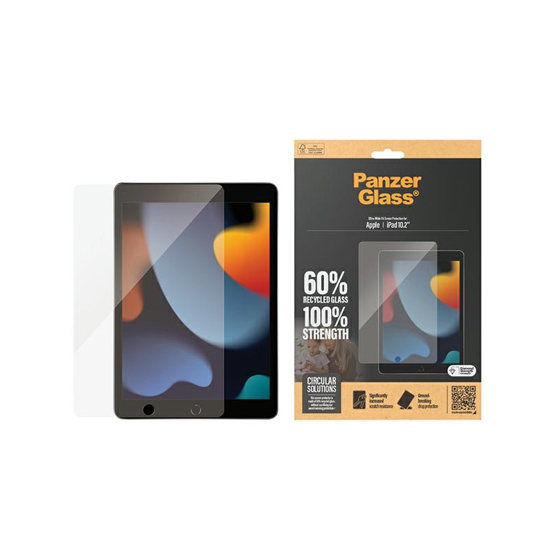 PanzerGlass Ultra-Wide Fit grūdintas stiklas, skirtas iPad 10,2"