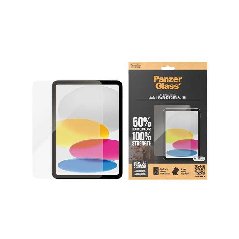 PanzerGlass Ultra-Wide Fit grūdintas stiklas, skirtas iPad Air 10,9" 2024 m.