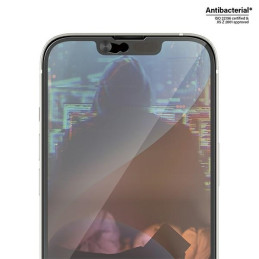 PanzerGlass Ultra-Wide Fit antibakterinis grūdintas stiklas su fotoaparato dangteliu ir padėties nustatymo įtaisu, skirt...