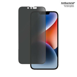 „PanzerGlass Ultra-Wide Fit“ grūdinto stiklo antibakterinis privatumas, skirtas „iPhone 14/ 13 Pro/ 13“
