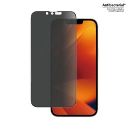 „PanzerGlass Ultra-Wide Fit“ grūdinto stiklo antibakterinis privatumas, skirtas „iPhone 14/ 13 Pro/ 13“