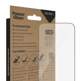 PanzerGlass Ultra-Wide Fit antibakterinis grūdintas stiklas, skirtas iPhone 14 Pro