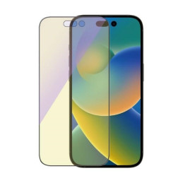 PanzerGlass Ultra-Wide Fit antibakterinis grūdintas stiklas su mėlynos šviesos filtru ir padėties nustatymo įtaisu, skir...