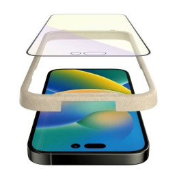 PanzerGlass Ultra-Wide Fit antibakterinis grūdintas stiklas su mėlynos šviesos filtru ir padėties nustatymo įtaisu, skir...