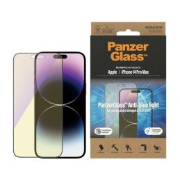 PanzerGlass Ultra-Wide Fit antibakterinis grūdintas stiklas su mėlynos šviesos filtru ir padėties nustatymo įtaisu, skir...