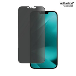 „PanzerGlass Ultra-Wide Fit“ grūdinto stiklo antibakterinis privatumas su padėties įtaisu, skirtu „iPhone 14 Plus“ / „13...