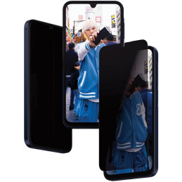 PanzerGlass Ultra-Wide Fit Privacy grūdintas stiklas su padėties įtaisu, skirtas Samsung Galaxy A15 / A15 5G