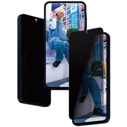 PanzerGlass Ultra-Wide Fit Privacy grūdintas stiklas su padėties įtaisu, skirtas Samsung Galaxy A55 5G