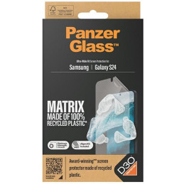 PanzerGlass Ultra-Wide Fit grūdintas stiklas su D3O® su aplikatoriumi, skirtas Samsung Galaxy S24